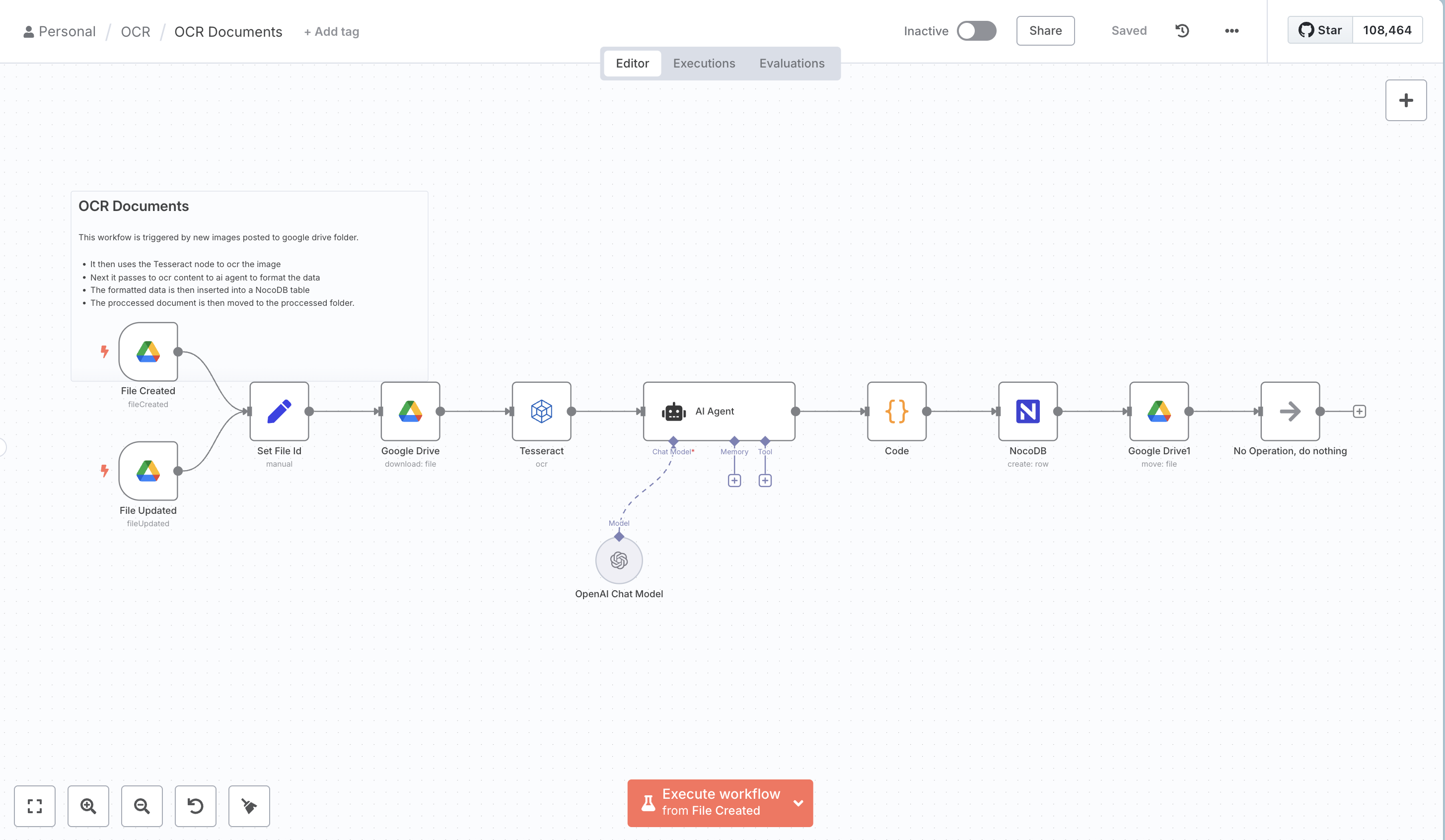 OCR Document Workflow